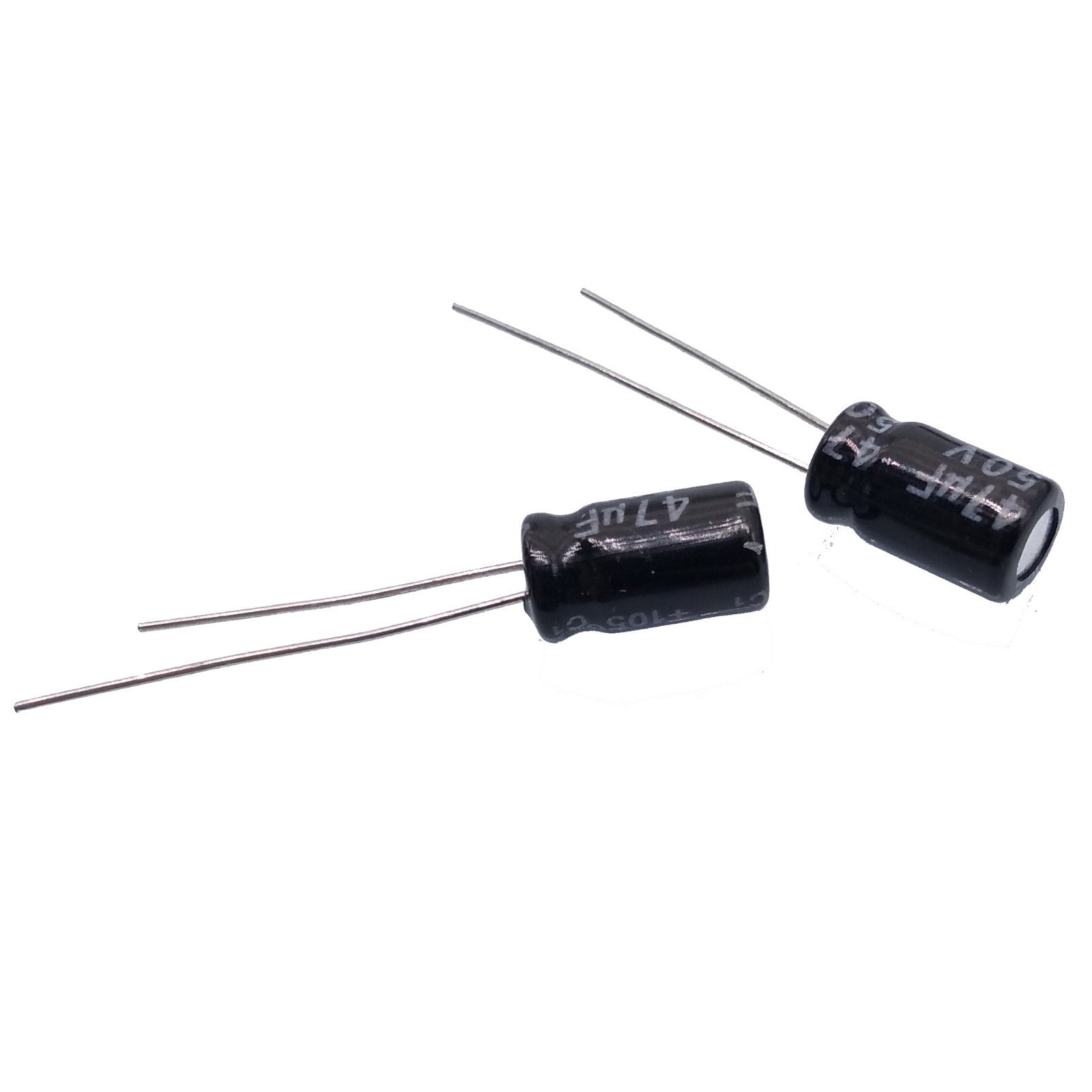 AU Stock  50pcs Electrolytic Capacitors 47uF 47mfd 50V +105℃ Radial 6 x 11mm
