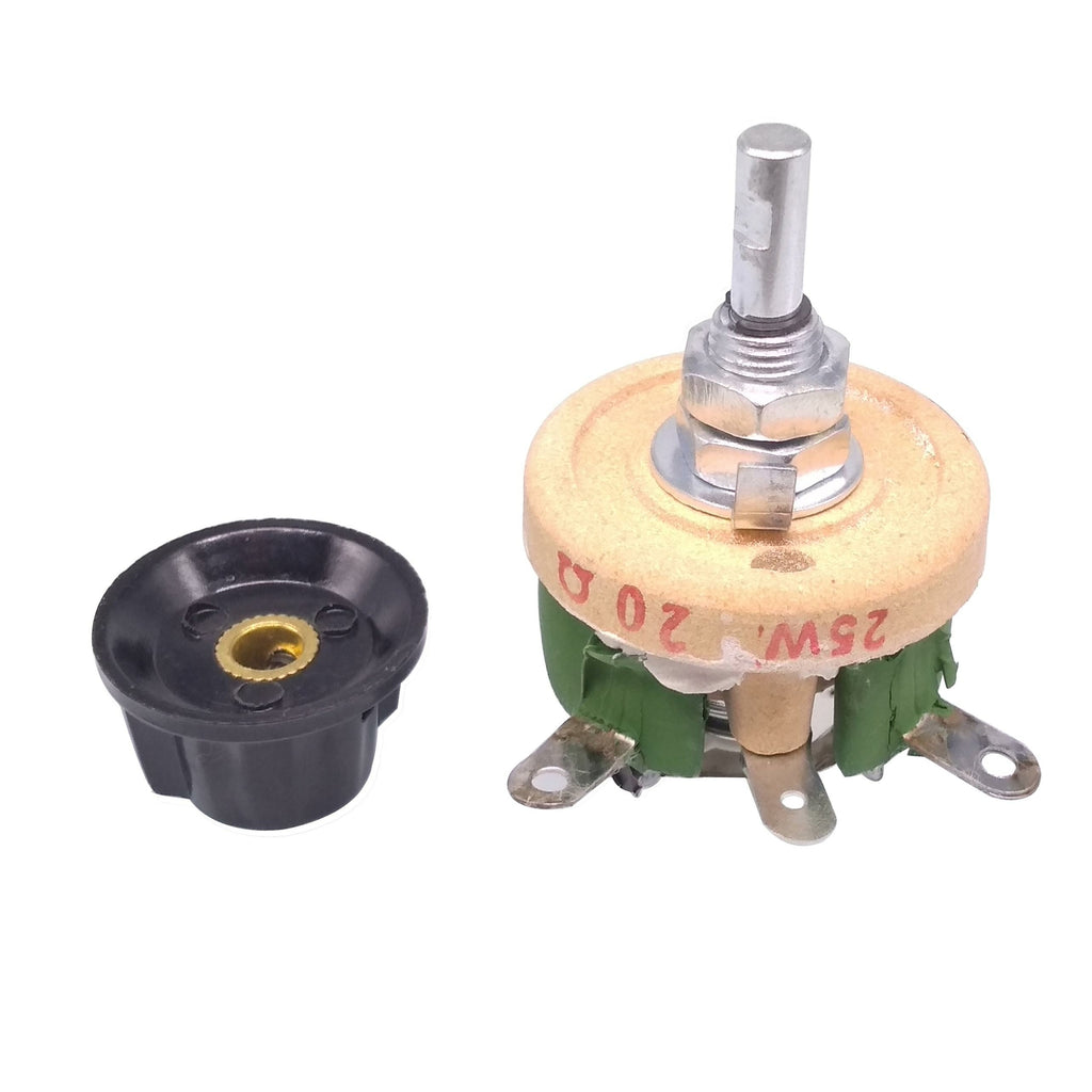 25W 20 OHM High Power Wirewound Potentiometer, Rheostat, Variable Resistor