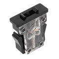 Cabinet Cupboard Drawer Plastic Non-Magnetic Push Touch Latch Black 30mm x 20mm