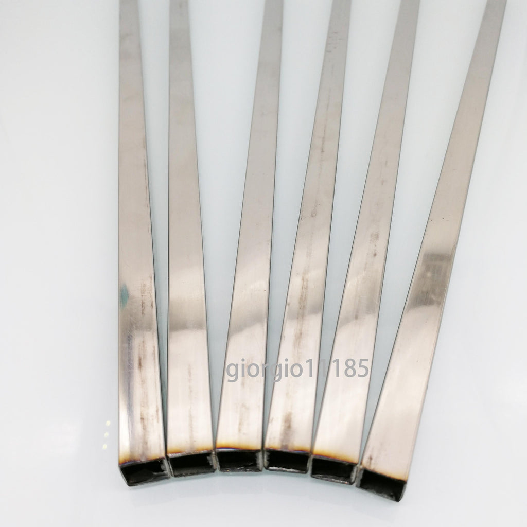 US Stock 6pcs 10mm x 10mm 12" Long 0.5mm Wall 304 Stainless Steel Square Tube
