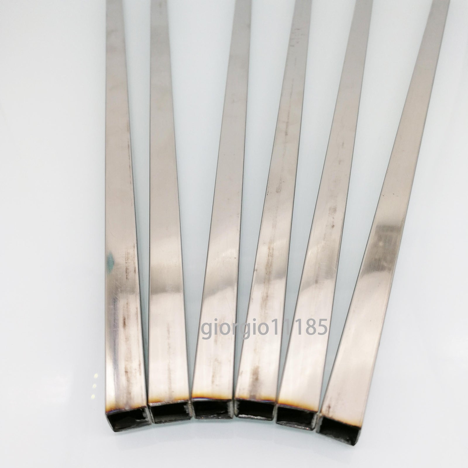 US Stock 6pcs 10mm x 10mm 12" Long 0.5mm Wall 304 Stainless Steel Square Tube