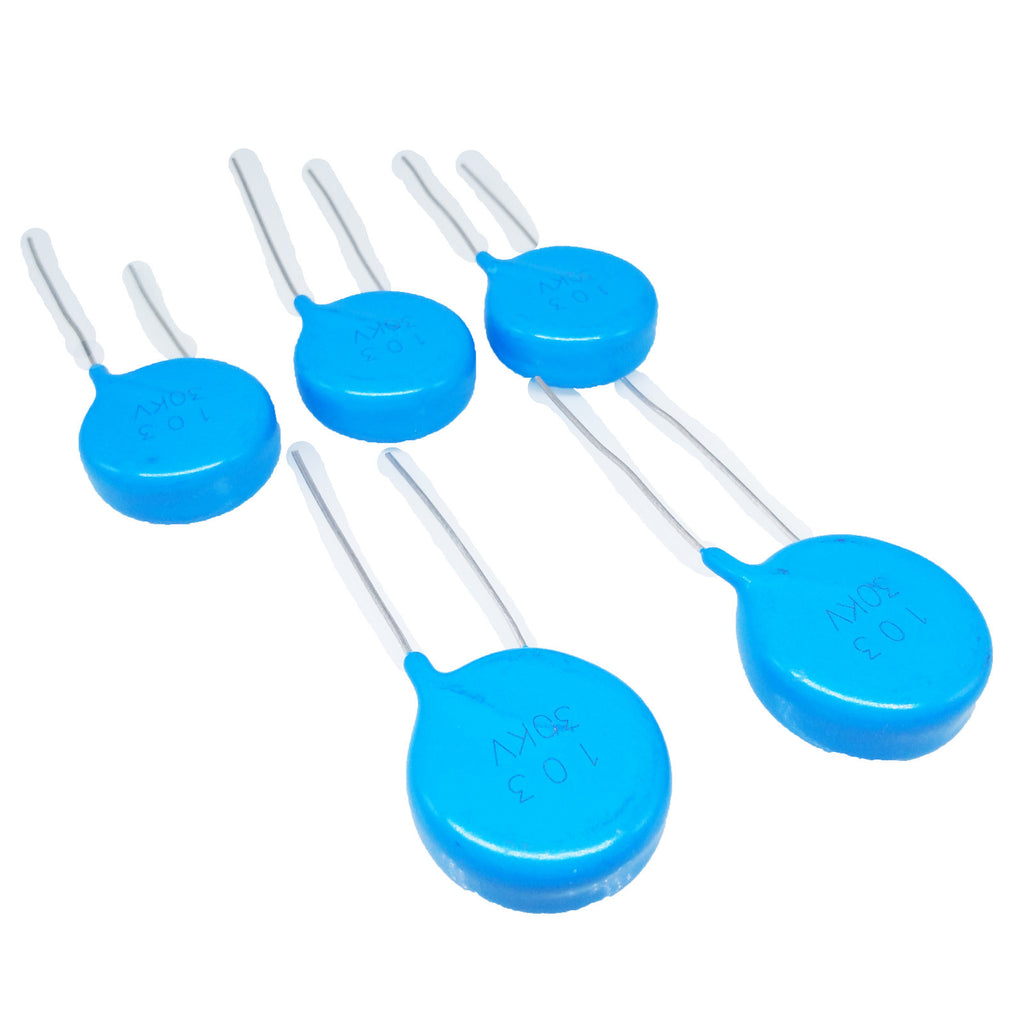 AU Stock  5pcs Ceramic Disc Capacitors 10000pf 10nf 0.01uf 103 30000V 30KV