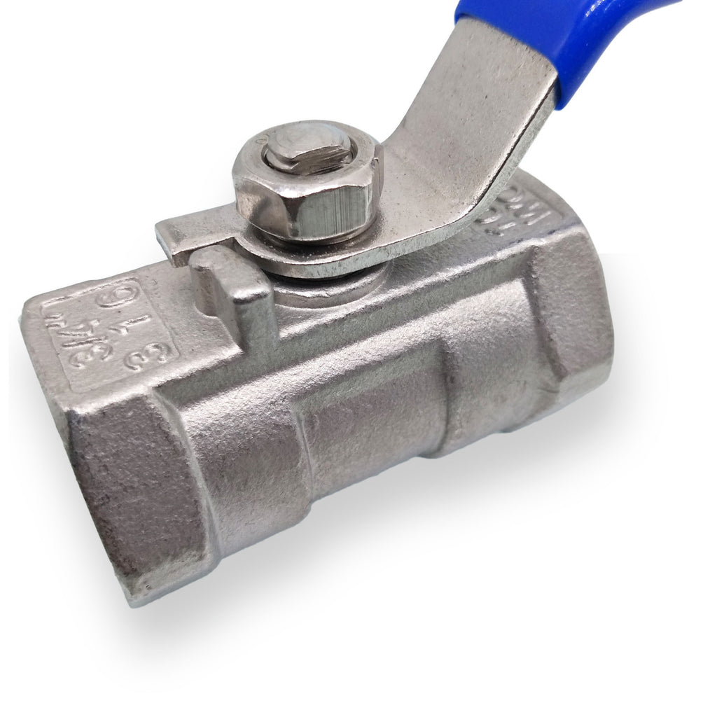 US Stock 3/4" NPT Female 1-Piece 316 Stainless Steel Port Ball Valve WOG1000