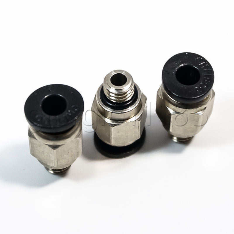 US Stock 10pcs M6 to 4mm Hole Tube Air Pneumatic Push in Quick Connector Jointer