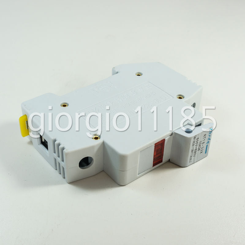 US Stock RT18-32X AC 380V 32A 1 Pole 10x38mm DIN Rail Mount Fuse Holder Base AD