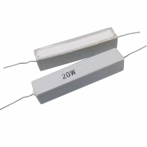 20pcs 20 watt Axial Ceramic Cement Power Resistor 20W 1K OHM