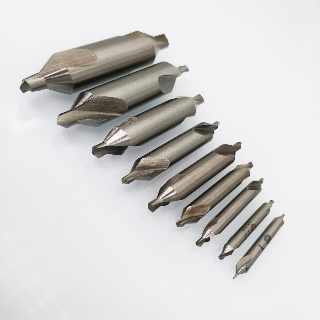 US Stock 9x Center Drill Set HSS Bit 1mm 1.5mm 2mm 2.5mm 3mm 3.15mm 4mm 5mm 6mm