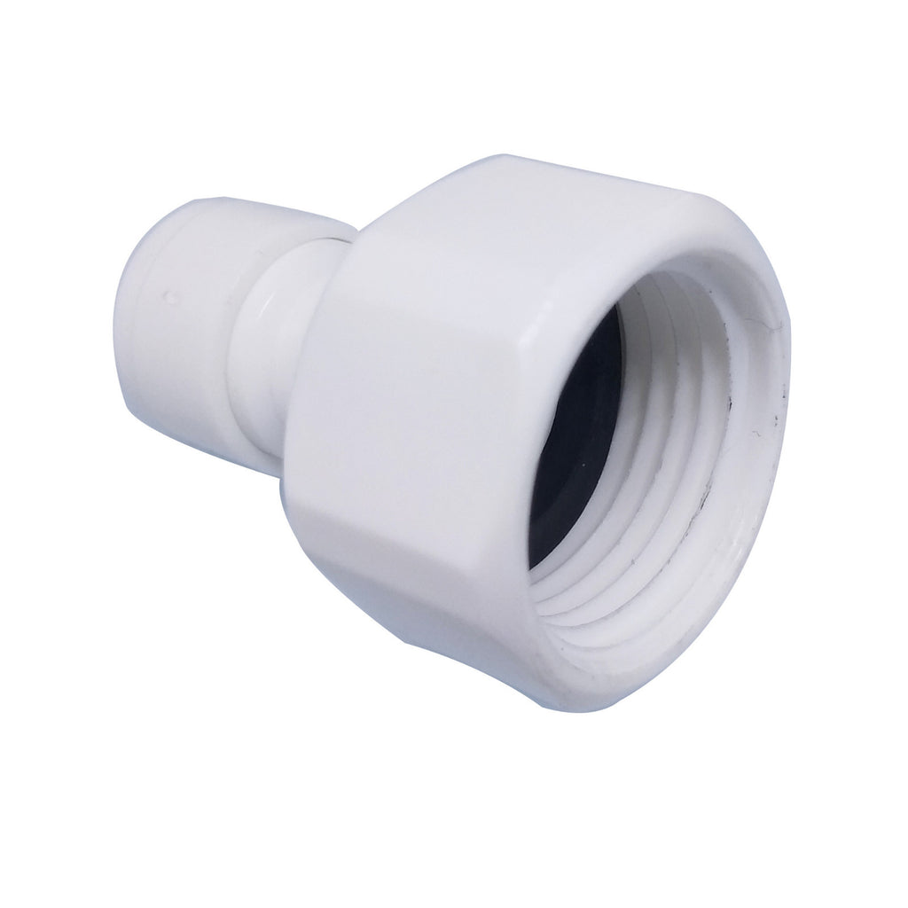 2pcs 1/2" Female Thread to 1/4" Tube Quick Connect Push Fit