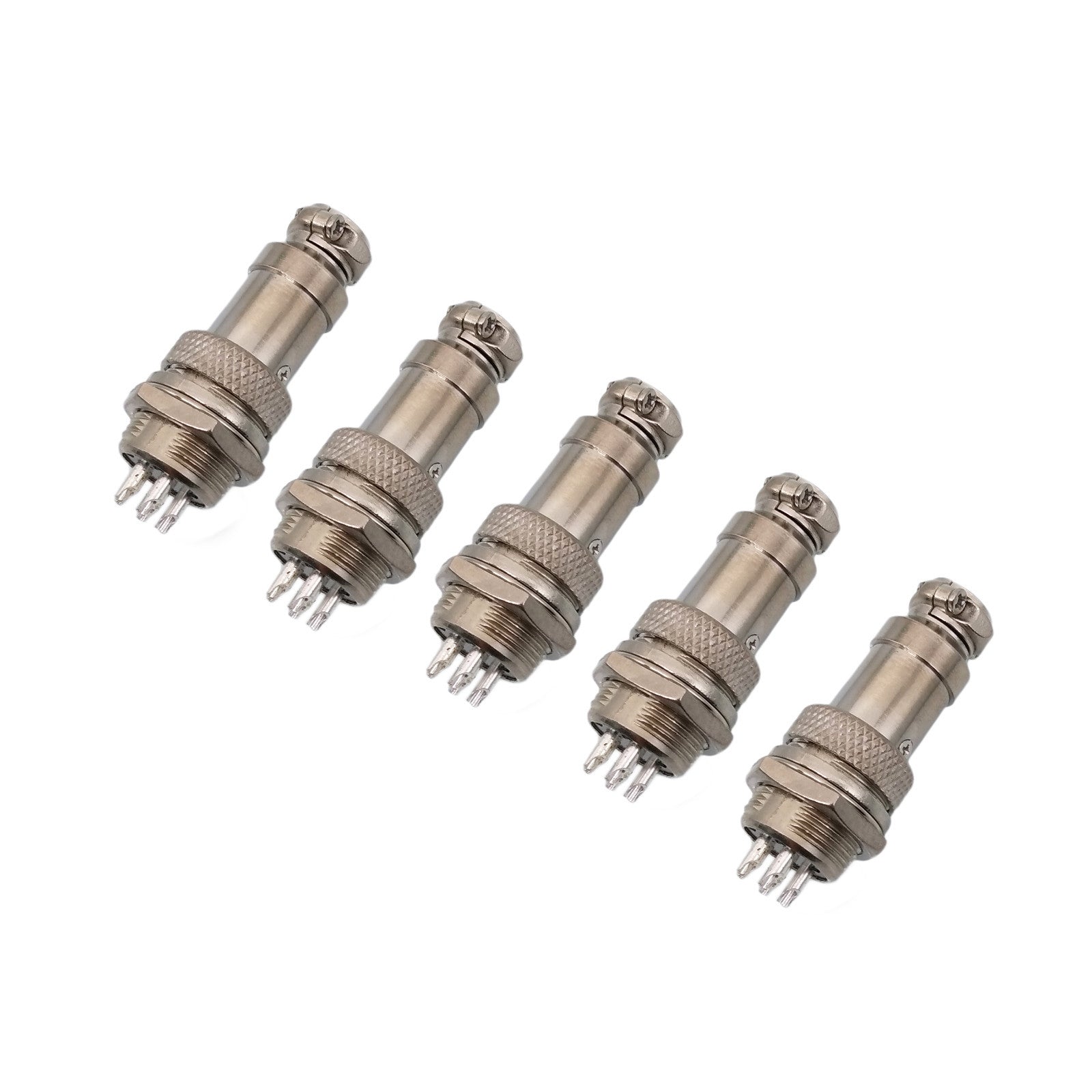 US Stock 5Pair Aviation Plug 5 Pin Male Female Panel Wire Connector 16mm GX16-5