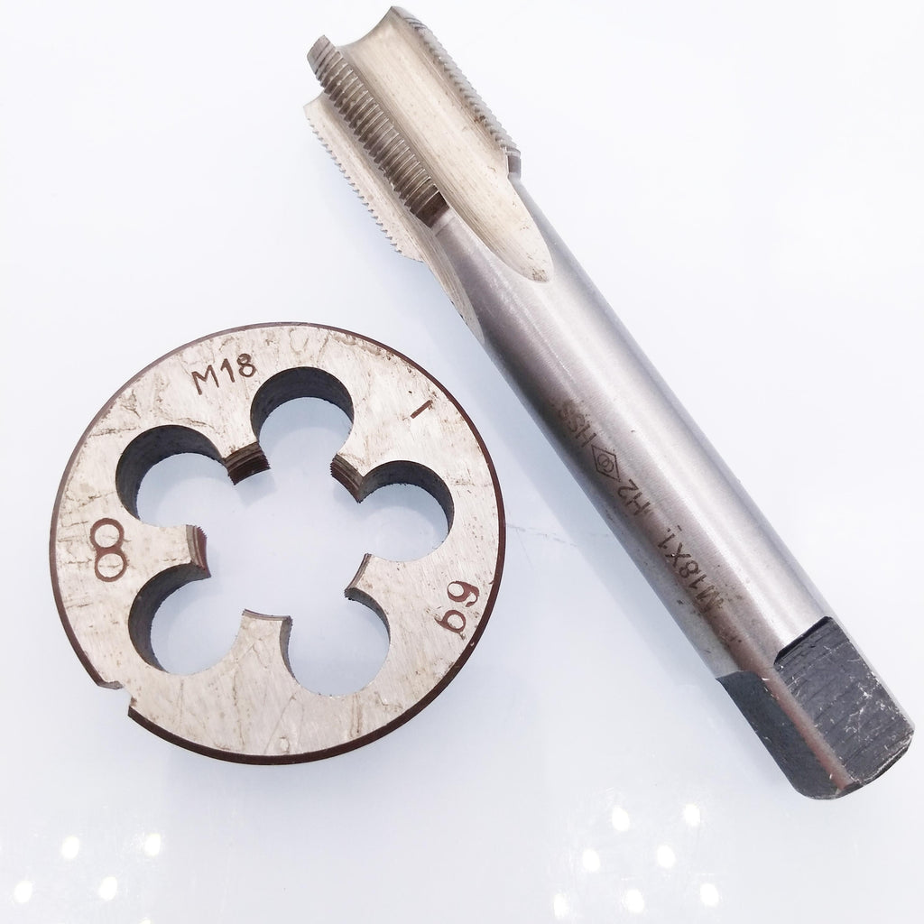 AU Stock  HSS M18 x 1mm Tap & M18 x 1.0mm Die Metric Thread Right Hand