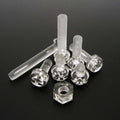 50sets Acrylic Plastic Nylon M3 x0.5mm x4mm Round Phillips Head Screw Bolt + Nut