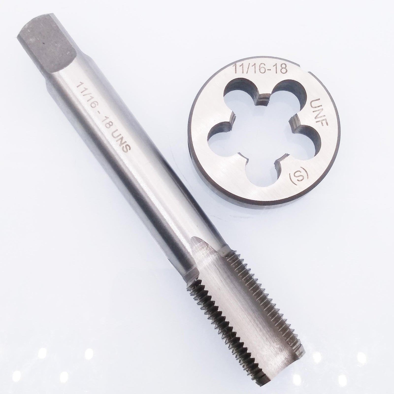 HSS 11/16-18 UNS Tap & 11/16-18 UNF Die Right Hand