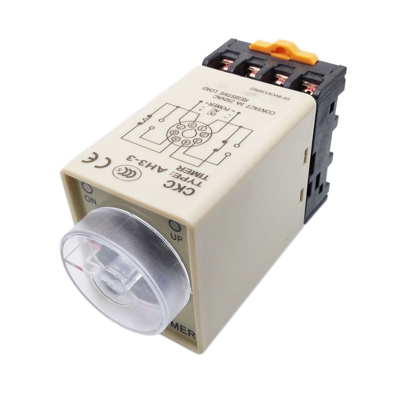 US Stock AH3-3 0-60 Minutes 8 Pin Housing Delay Timer Time Relay 110VAC + Base