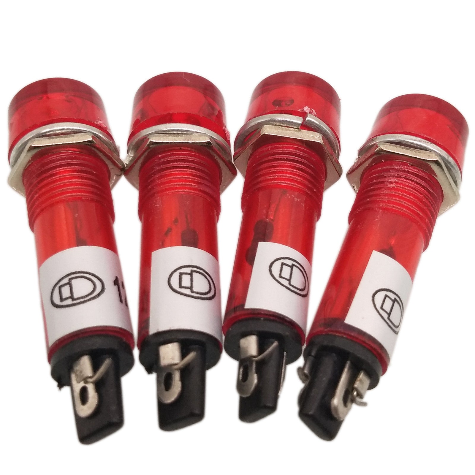 US Stock 5pc Red XD10-3 12V DC 10mm Power Signal Indicator Light Mini Pilot Lamp