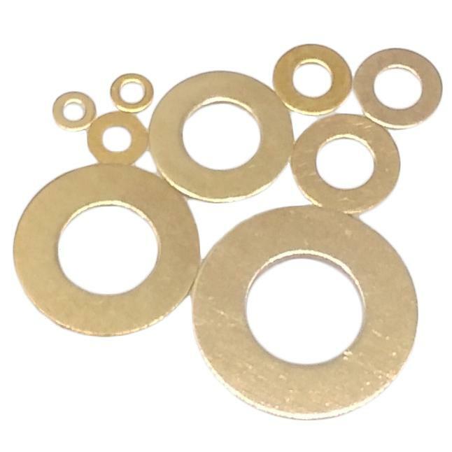 800pcs Brass Flat Washers Assortment Kit US Stock