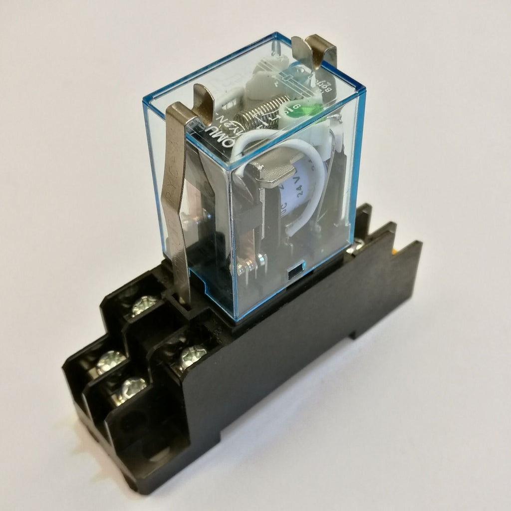 AU Stock MY2N-J MY2NJ HH52P-L 24V DC Coil Cube Relay & PYF08A Socket Base