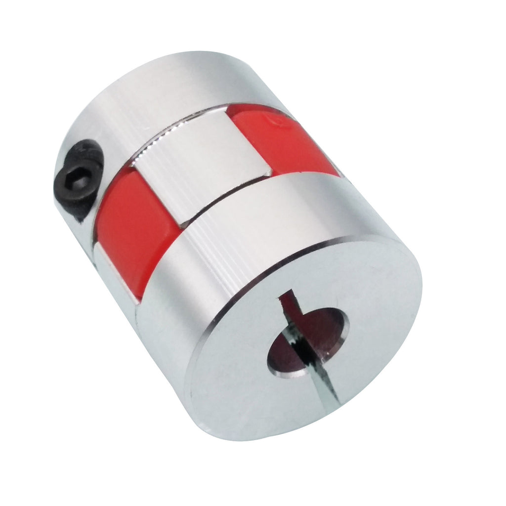 US Stock 6.35 1/4"x8mm CNC Flexible Plum Coupling Shaft Coupler Connect D25 L30