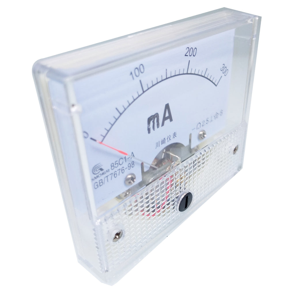 US Stock Analog Panel AMP Current Ammeter Meter Gauge 85C1 0-300mA DC