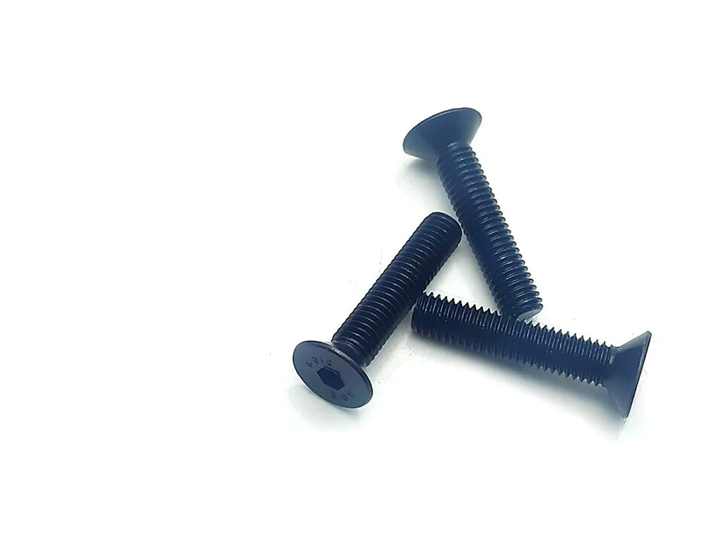 US Stock 50x M5 x 25mm Grade 10.9 Flat Countersunk Hex Socket Bolts Screws Black