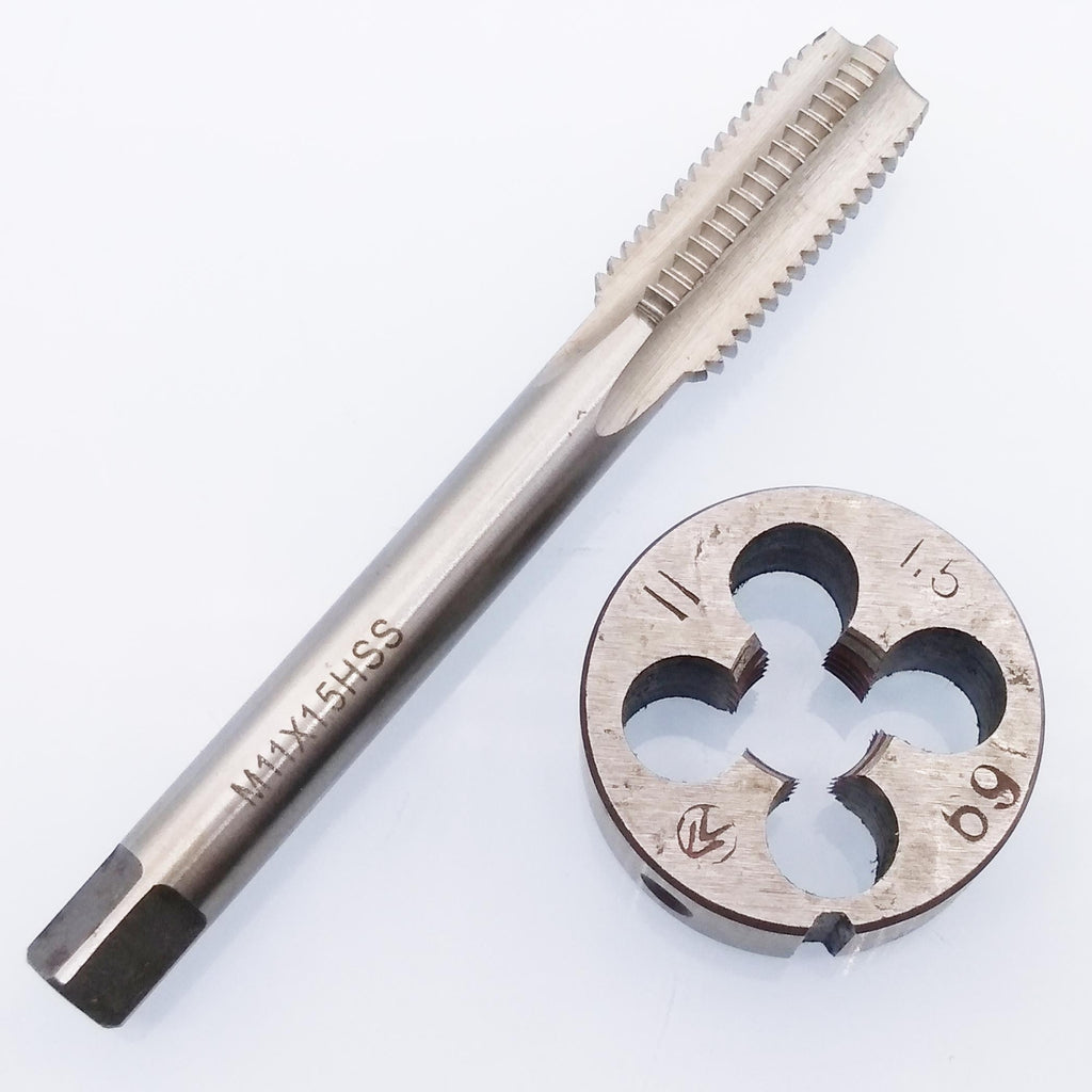 US Stock HSS M11 x 1.5mm Tap & M11 x 1.5mm Die Metric Thread Right Hand