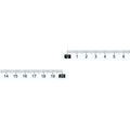 10Pcs Adhesive Tape Measure 20cm Left to Right Workbench Ruler (Transparent)
