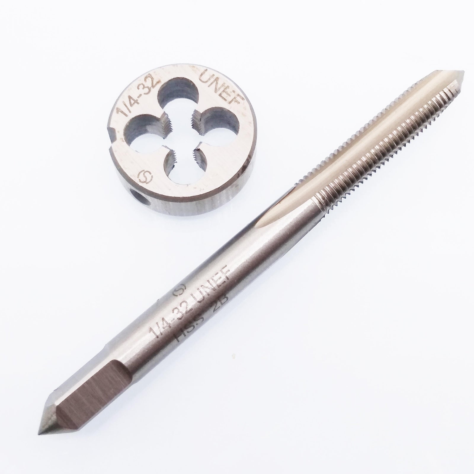 US Stock HSS 1/4-32 UNEF Tap & 1/4-32 UNEF Die Right Hand