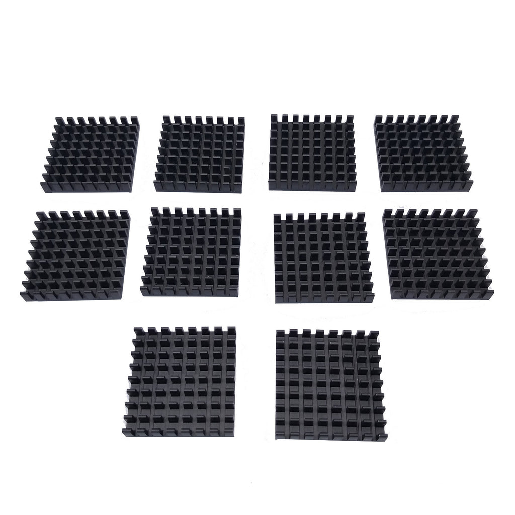 US Stock 10pcs 28 x 28 x 6mm Heat Sink Cooling Aluminum Heatsink CPU IC LED