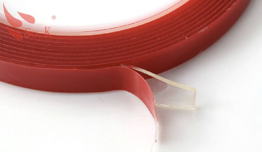 Heat Resistant Double-sided Transparent Clear Adhesive Tape 10mm Wide 50M Long