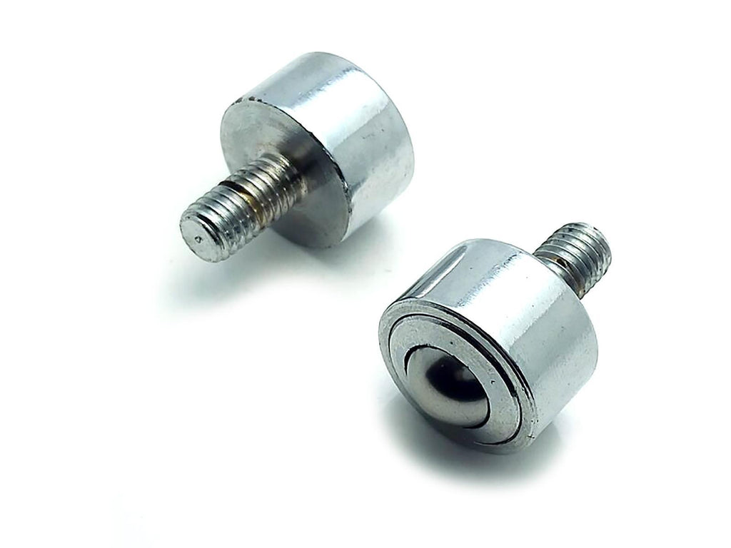 US Stock 2x 12mm Metal Transfer Bearing Ball Load 66LB Industrial Caster SP12-FL
