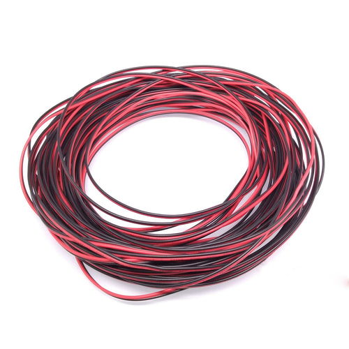 22awg UL-2468 PVC Flat Ribbon Wire Stranded Cables Red & Black 20meter