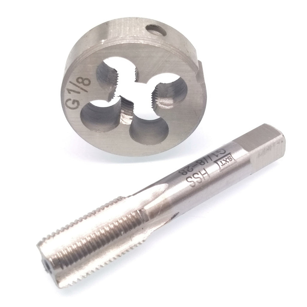US Stock HSS G1/8-28 Tap & G1/8-28 Die Right Hand