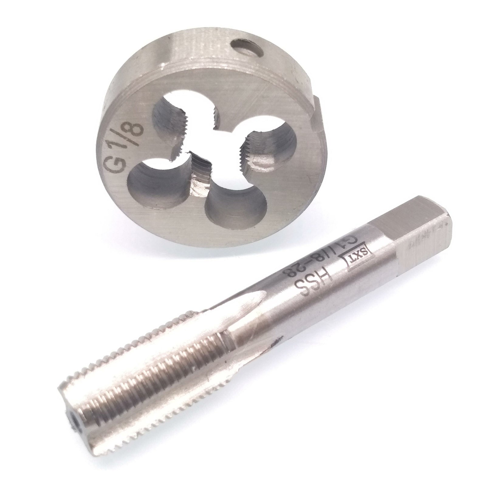 US Stock HSS G1/8-28 Tap & G1/8-28 Die Right Hand