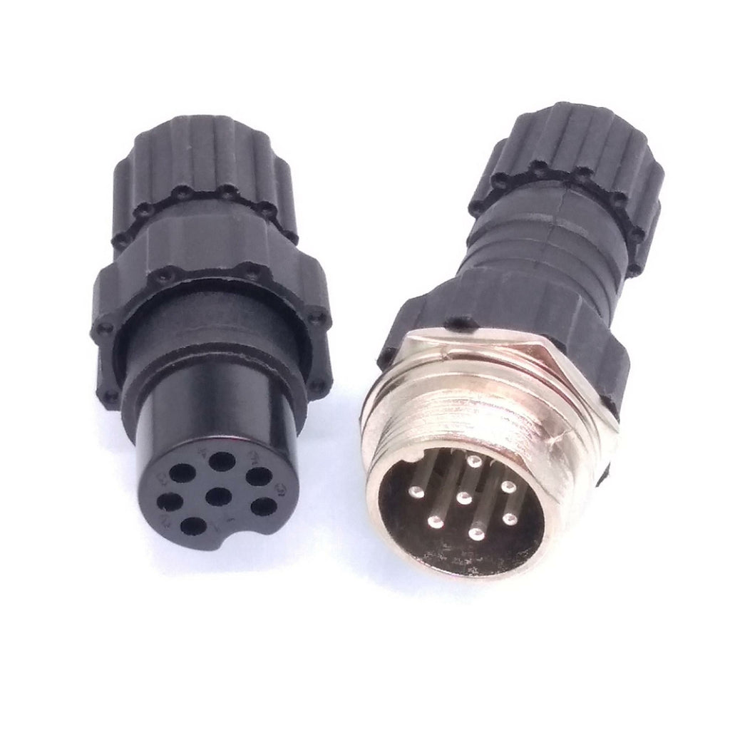 2Sets GX16 Waterproof Aviation Connector Plug Socket Sensor 7pin