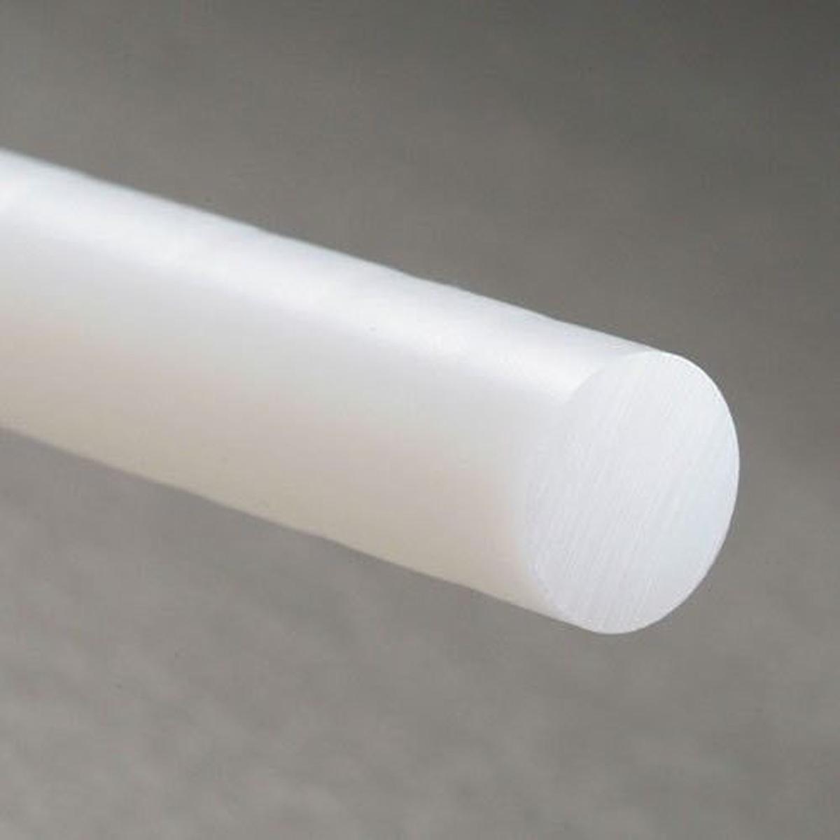 US Stock Diameter 30mm ±10% Length 13 inch UHMW PE Plastic Rod Natural White