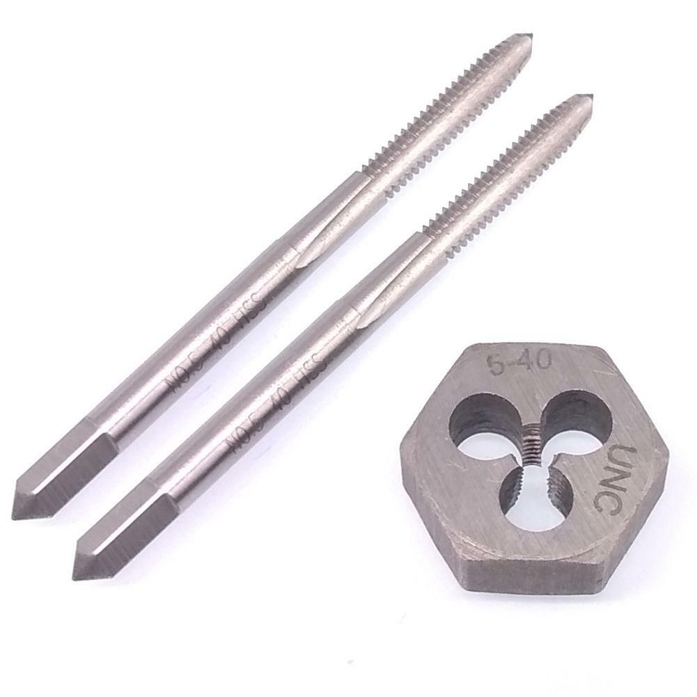 HSS 5-40 Taper & Plug Tap & 5-40 Hexagon Die Thread Right Hand Set
