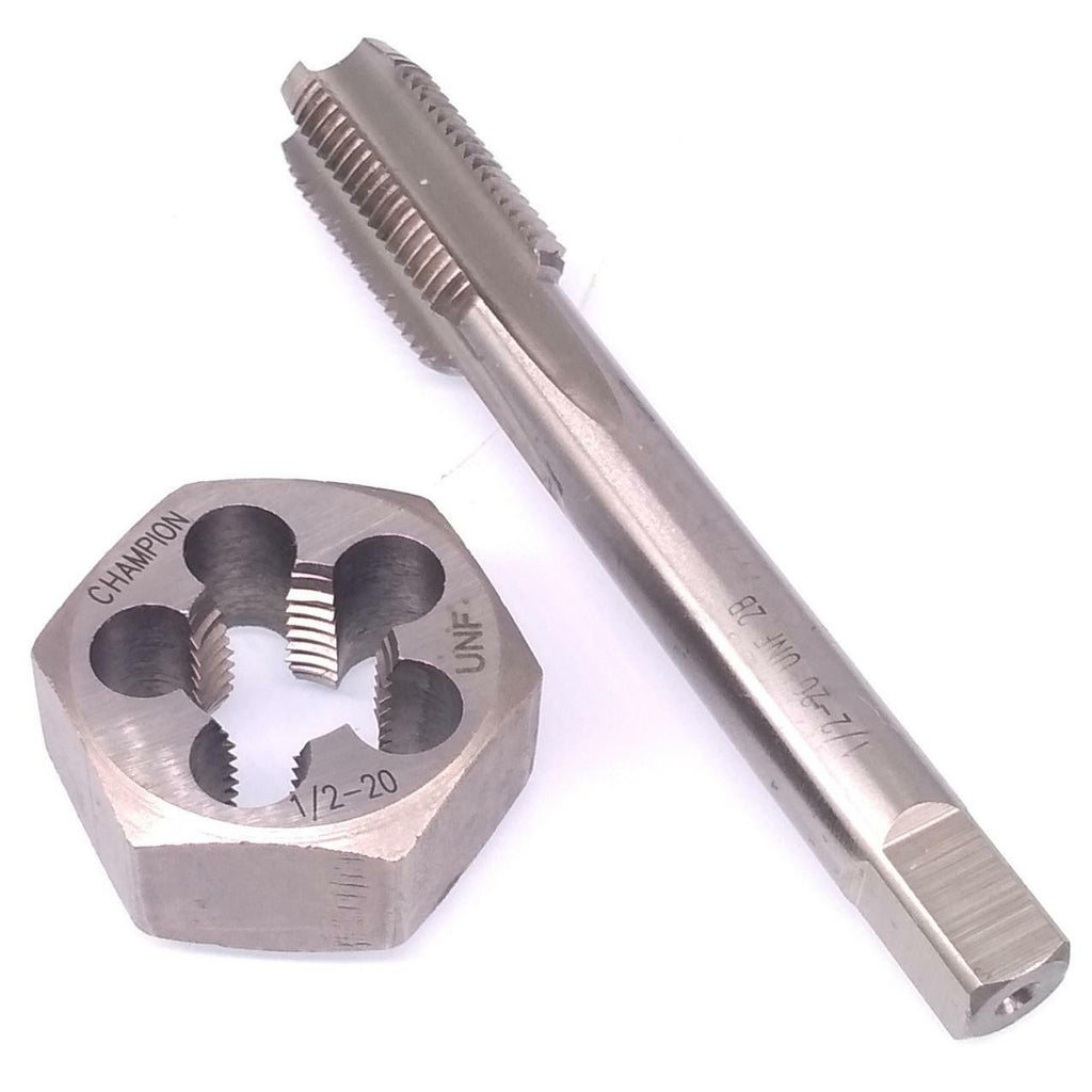 US Stock HSS 1/2-20 Tap & 1/2-20 Hexagon Die Thread Right Hand Set