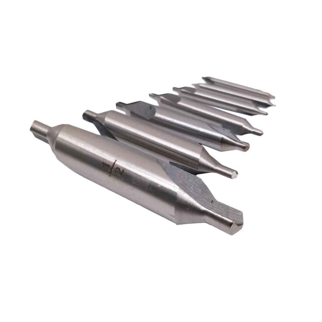US Stock 7pcs Center Drill Set HSS Bit 1/8 5/32 3/16 5/16 1/4 3/8 1/2 inch