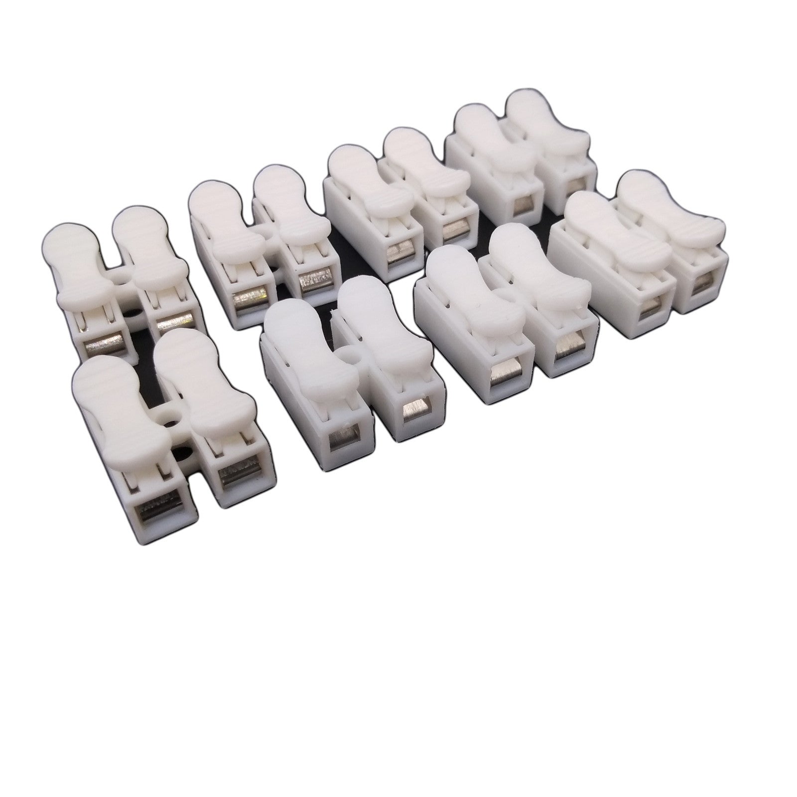 US Stock 50pcs CH2 Quick Connector Cable Clamp Terminal Block Spring Wire LED