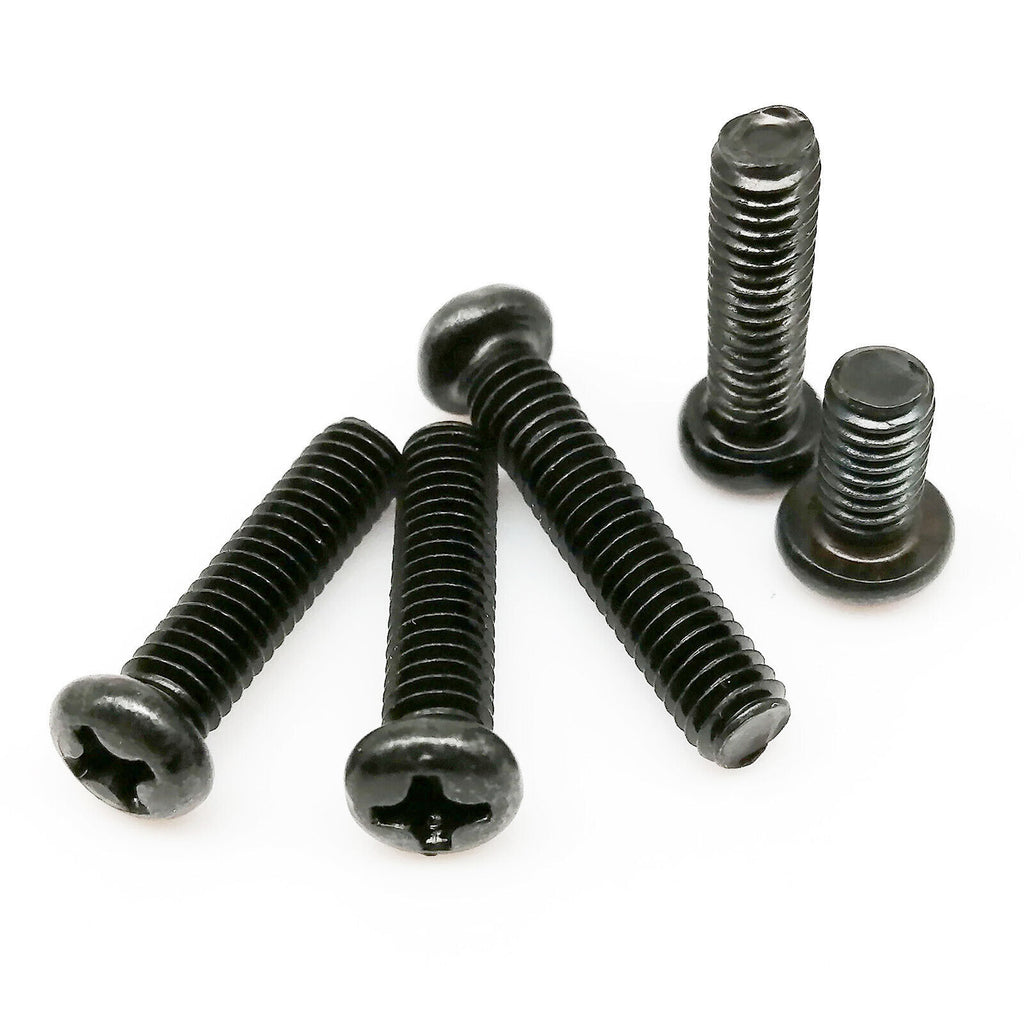 1010pcs M1.4-M4 Black Phillips Pan Round Head Screw Bolt Set Assortment Kit