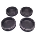 4pcs Round Plastic Black Blanking End Cap Caps Tube Pipe Inserts Plug Bung 90mm