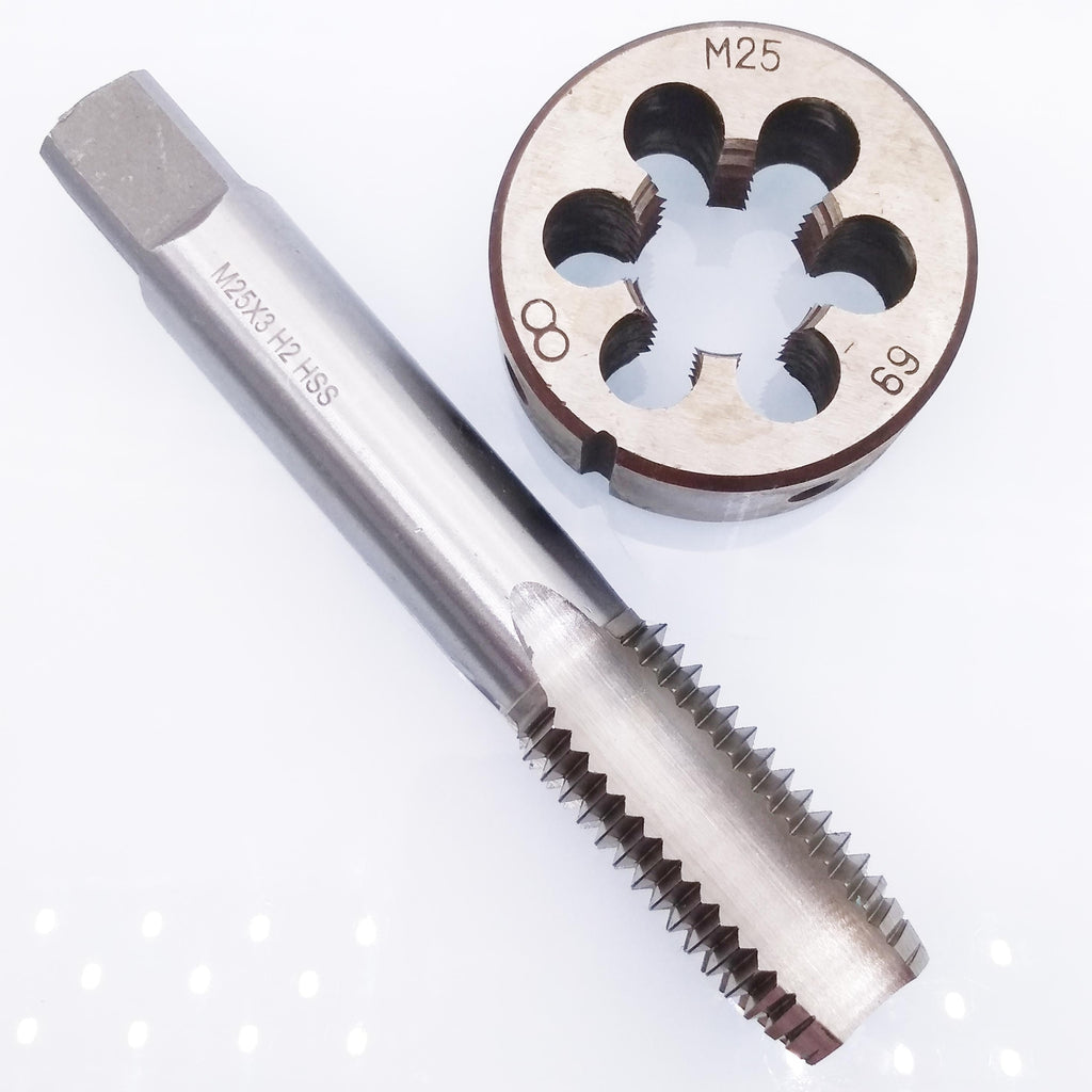 US Stock HSS M25 x 3mm Tap & M25 x 3.0mm Die Metric Thread Right Hand