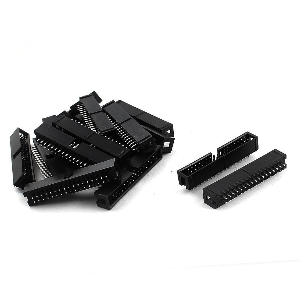 US Stock 10x 34Pin DC3 JTAG ISP Shrouded Male Box Header Socket Connector 2.54mm