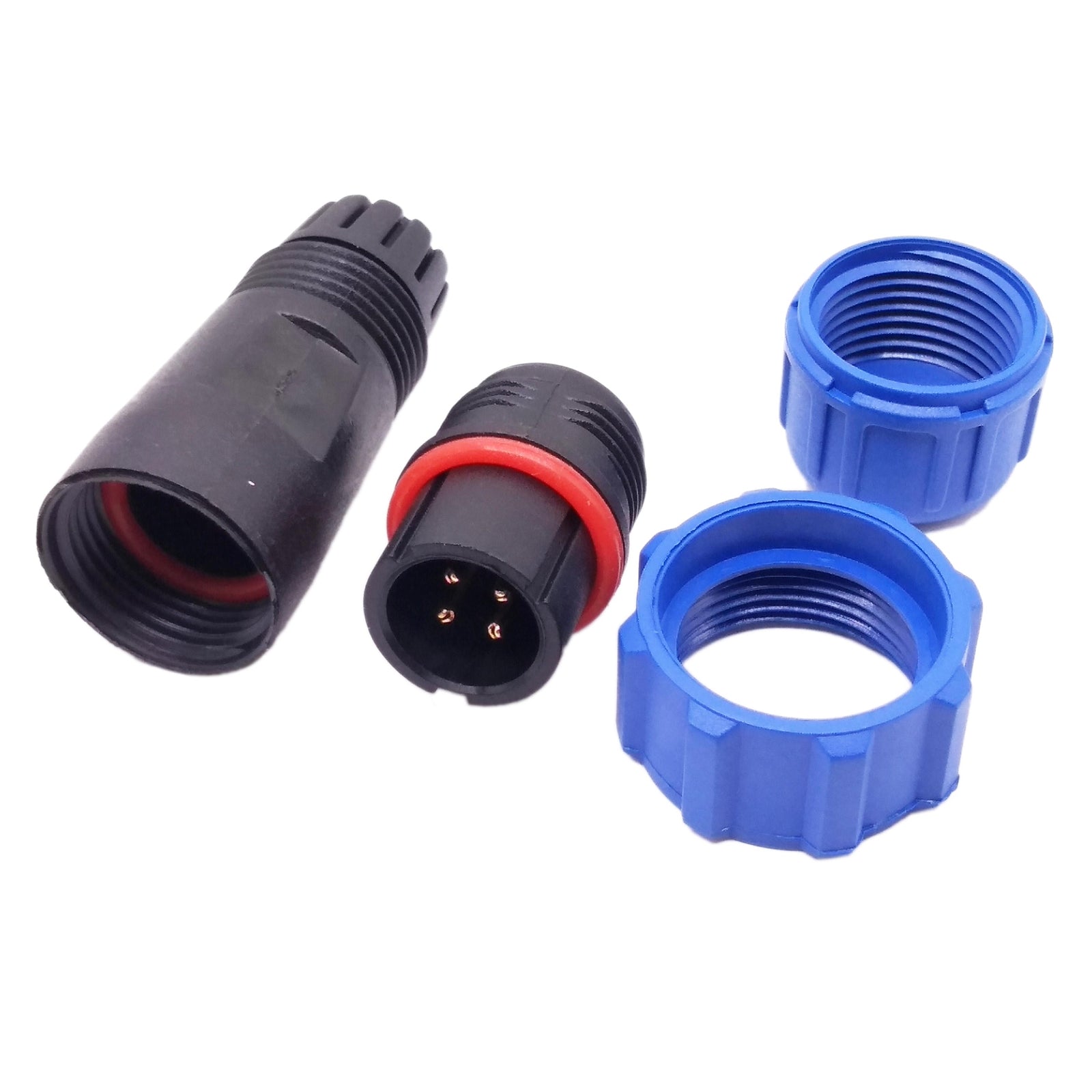 US Stock 4 Pins Waterproof IP68 Aviation Cable Circular Connector Panel Mount