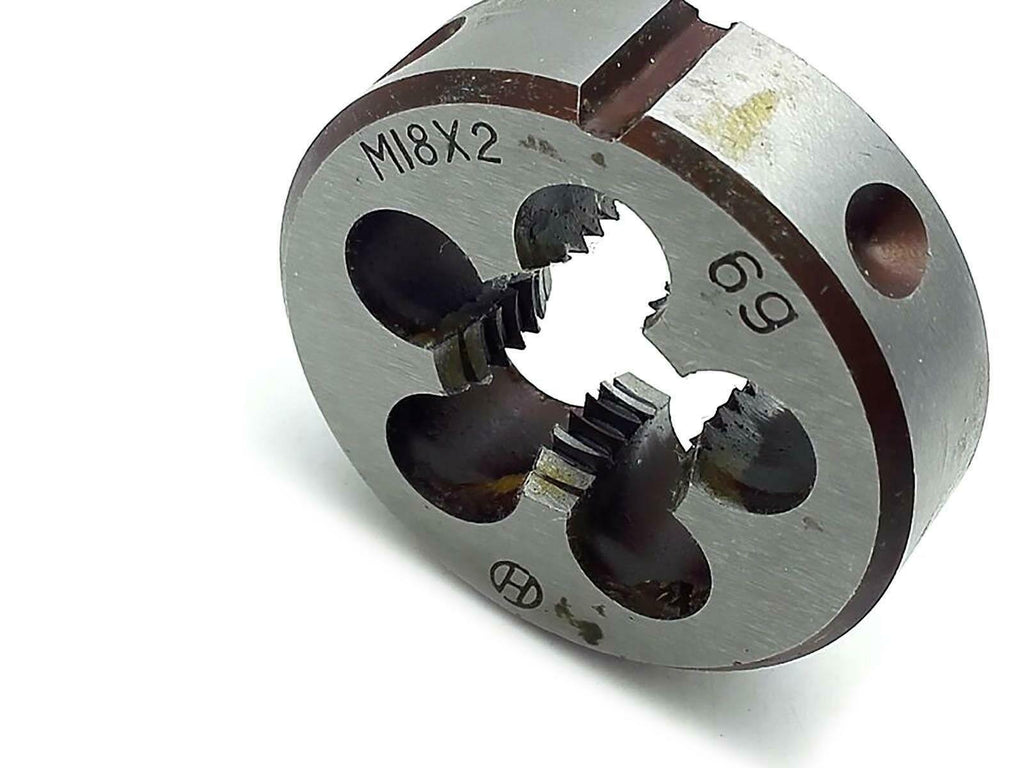 HSS M18 x 2mm Taper & Plug Tap & M18 x 2mm Die Metric Thread Right Hand