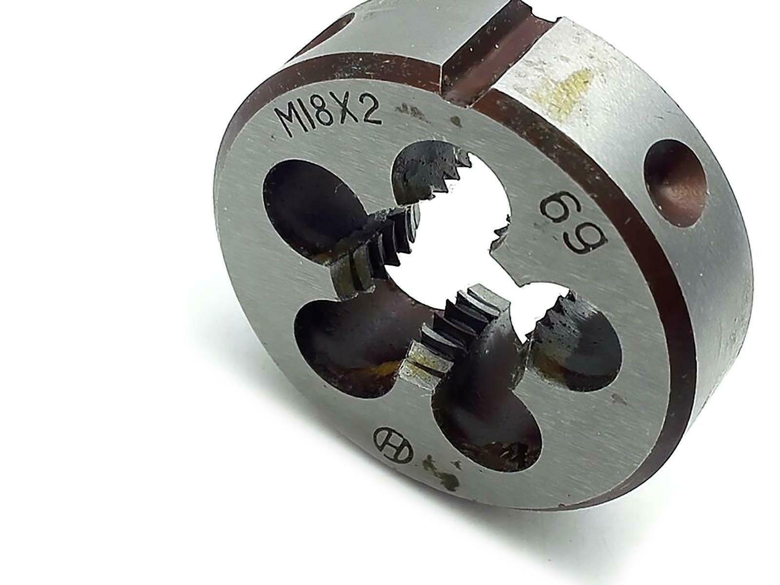 HSS M18 x 2mm Taper & Plug Tap & M18 x 2mm Die Metric Thread Right Hand