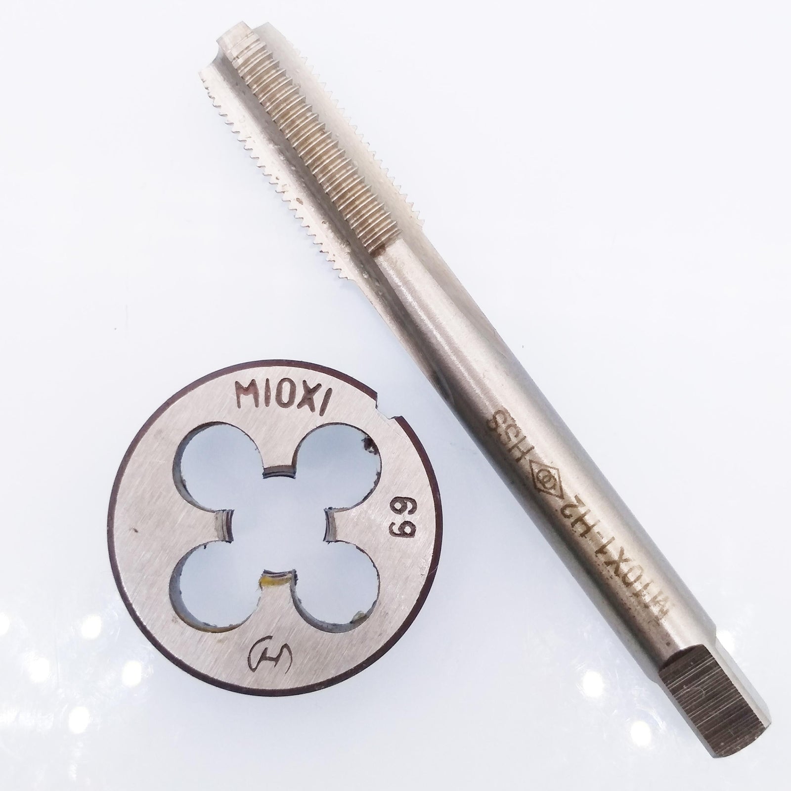 US Stock HSS M10 x 1mm Tap & M10 x 1.0mm Die Metric Thread Right Hand