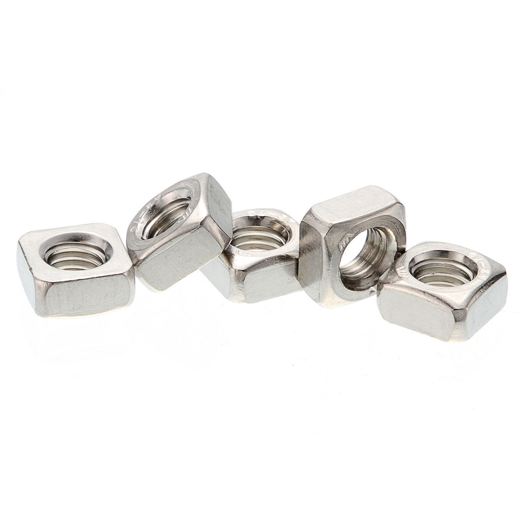 US Stock 20x M6 6mm Stainless Steel A2 Square Nuts For Metric Screws Bolt DIN557