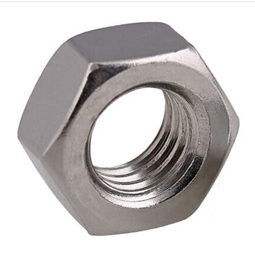5pcs Hex Full Nuts Left Hand Reverse Thread M8 A2 Stainless Steel Zinc Plated