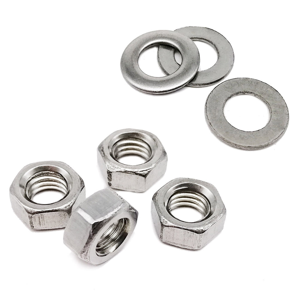 M6 SUS304 Allen Hexagon Hex Socket Cap Head Screw Bolt Nut Washer Set Kit