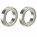 2Pcs Deep Groove Ball Bearing 6802ZZ Double Sealed 15mmx24mmx5mm Carbon Steel